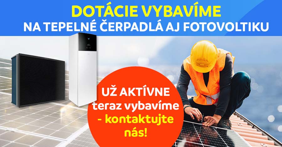 Aktuálne informácie dotácia zelená domácnostiam – fotovoltika aj tepelné čerpadlá